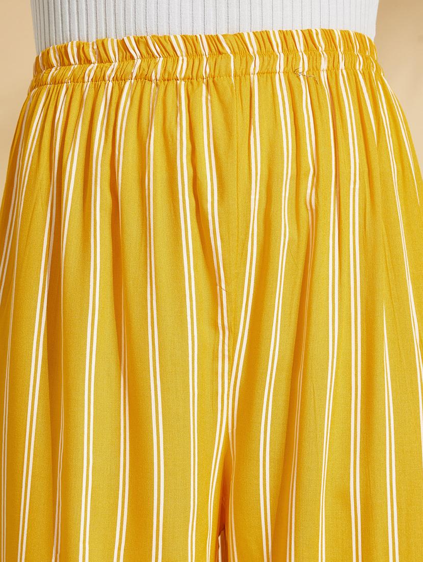 high rise striped palazzo - 17394047 - Zoom Image - 6