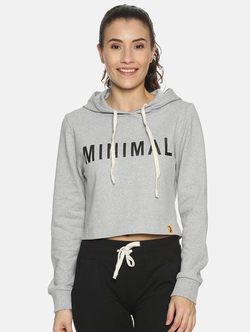 women's chest print sweatshirt - 17395945 - Very Small Image - 1