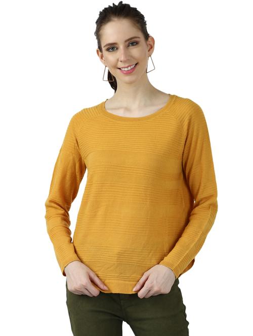 round neck solid pullover - 17396037 - Very Small Image - 1