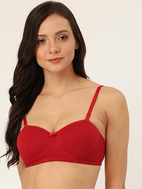 bow patch balconette bra - 17396205 - Very Small Image - 1