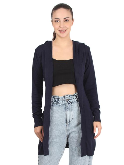 hooded neck solid shrug  - 17396534 - Very Small Image - 1