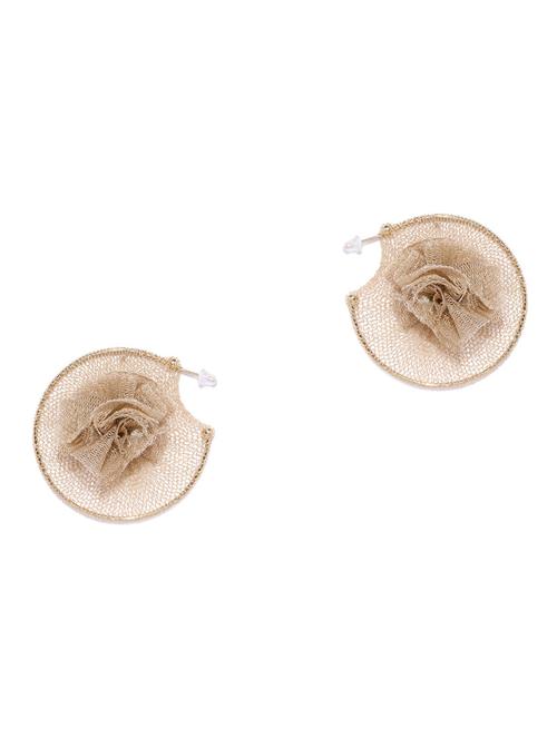 beige metal drop earring - 17397543 - Very Small Image - 1