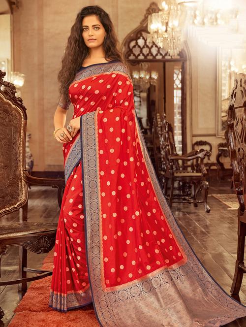 zari chanderi saree - 17397765 - Very Small Image - 1