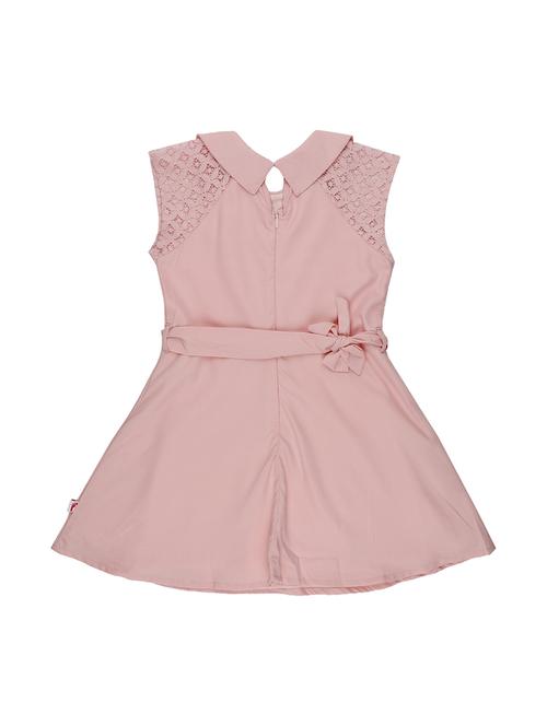 pink solid frock - 17398246 - Very Small Image - 1