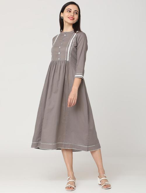 women's  self design dress - 17398852 - Very Small Image - 1