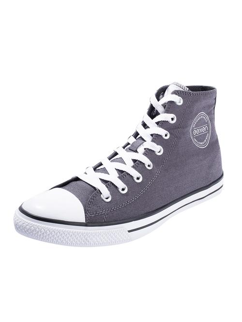 grey canvas lace up sneakers - 17399058 - Very Small Image - 1