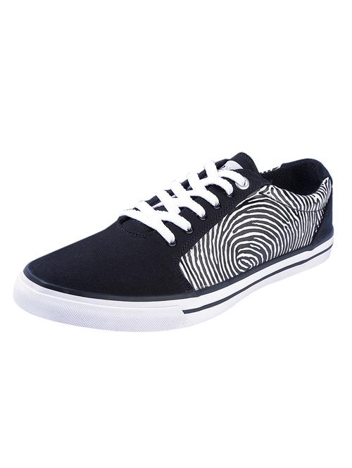black canvas lace up sneakers - 17399061 - Very Small Image - 1