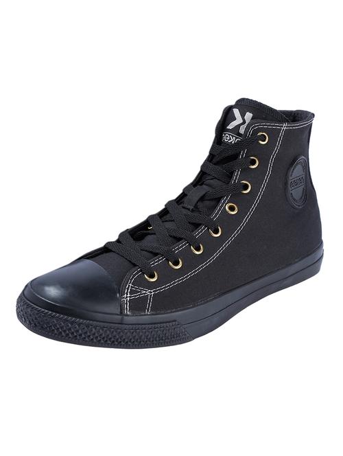 black canvas lace up sneakers - 17399063 - Very Small Image - 1