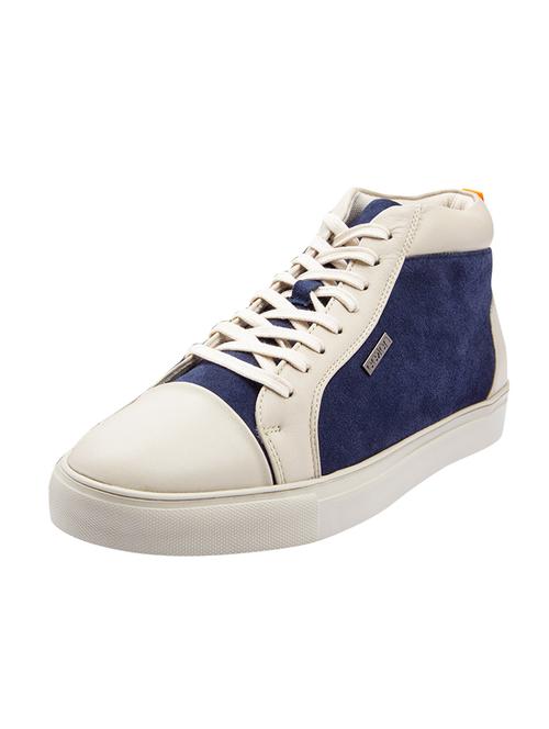 blue leather lace up sneakers - 17399069 - Very Small Image - 1