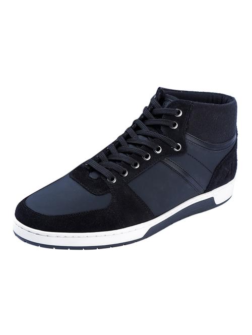 black synthetic lace up sneakers - 17399071 - Very Small Image - 1