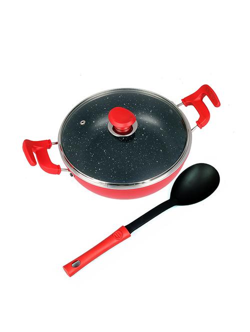  thick edge galaxy deep kadai with glass lid and unique handle  - 17399672 - Very Small Image - 1