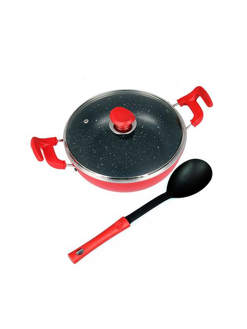  thick edge galaxy deep kadai with glass lid and unique handle  - 17399673 - Very Small Image - 1