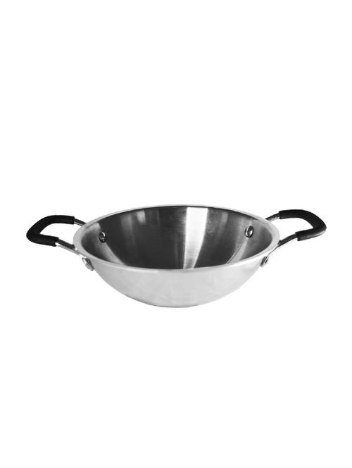  tri-ply kadai with silicon covered handle - 17399684 - Very Small Image - 1