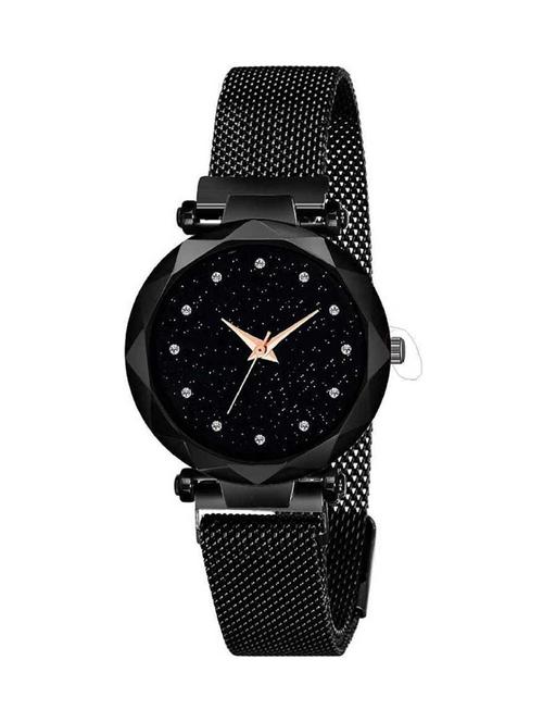 bolun  black mesh magnet strap magnetic mesh strap analog watch girl's watch analog watch  - 17400704 - Very Small Image - 1
