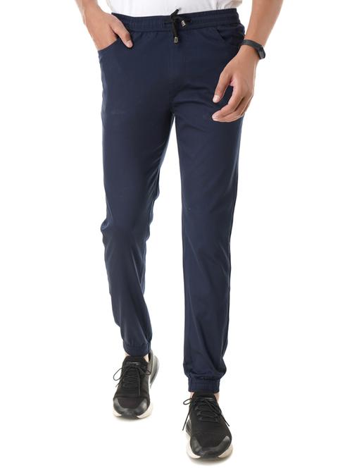 navy blue printed jogger - 17401374 - Very Small Image - 1