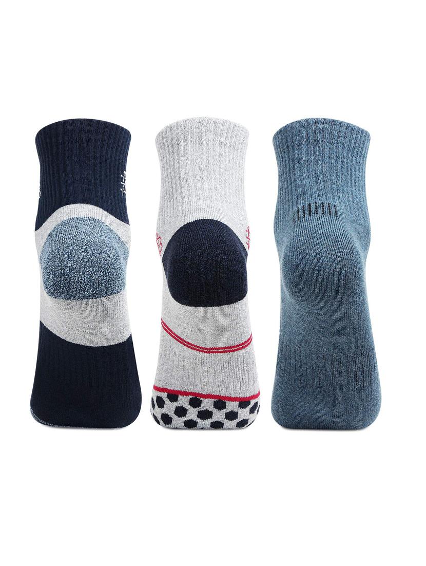 men pack of 3 printed above ankle length socks - 17403096 - Zoom Image - 2