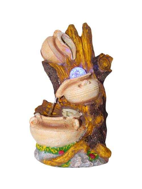  polyresin multicolour one step water fountain with adjustable speed control - 17403305 - Very Small Image - 1