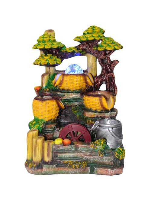  polyresin multicolour four step indoor table top water fountain with adjustable speed control - 17403310 - Very Small Image - 1