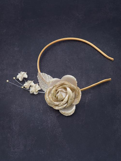 gold plastic hair band - 17403438 - Very Small Image - 1