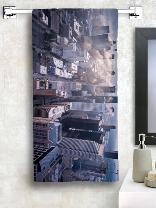  cotton printed bath towel for men & women - 17403937 - Very Small Image - 1