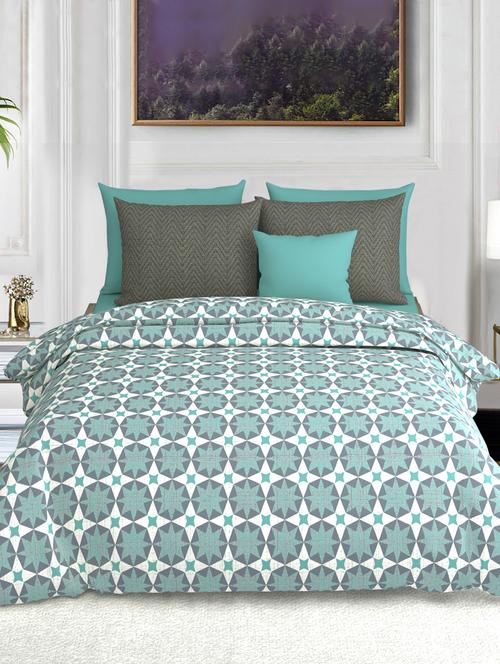  cotton king size bedsheet with 2 pillow cover - 17403948 - Very Small Image - 1