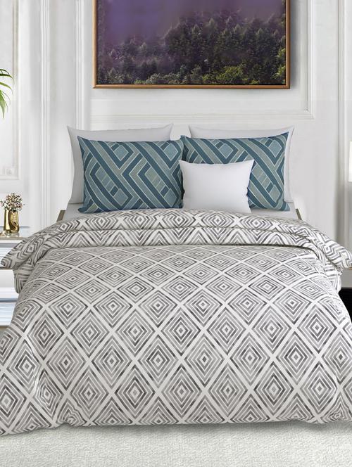  cotton king size bedsheet with 2 pillow cover - 17403949 - Very Small Image - 1