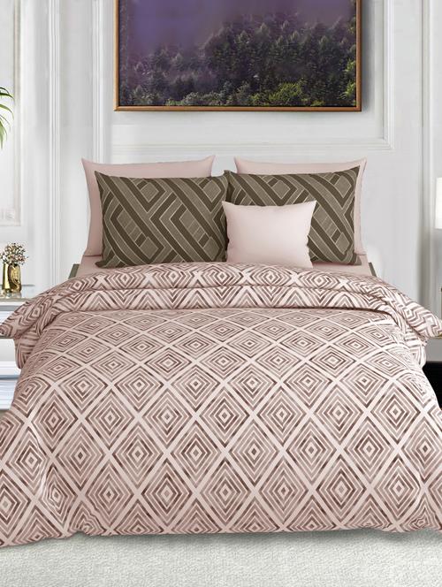  cotton king size bedsheet with 2 pillow cover - 17403950 - Very Small Image - 1