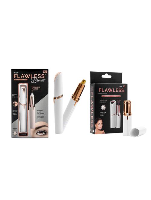 pack of flawless brows and flawless painless facial hair remover for women - 17404107 - Very Small Image - 1