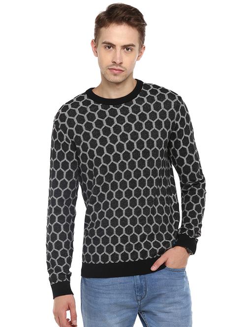 black printed pullover - 17405443 - Very Small Image - 1