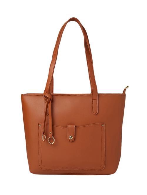 tan leatherette tote - 17407692 - Very Small Image - 1