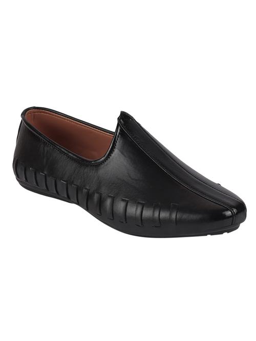 black pu slip on mojaris - 17409532 - Very Small Image - 1