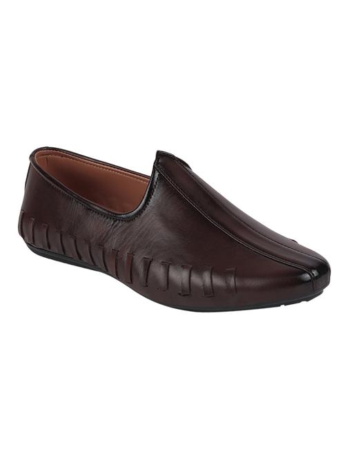 brown pu slip on mojaris - 17409533 - Very Small Image - 1