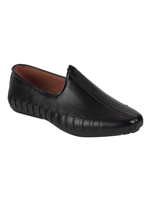 black pu slip on mojaris - 17409604 - Very Small Image - 1