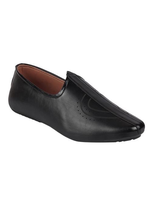 black pu slip on mojaris - 17409607 - Very Small Image - 1