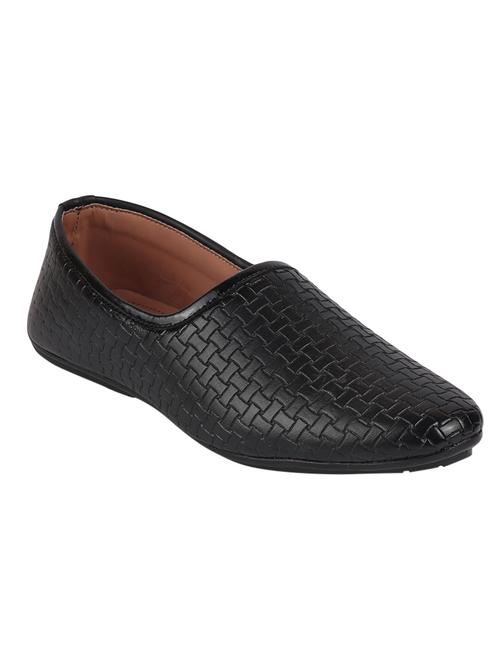 black pu slip on mojaris - 17409613 - Very Small Image - 1