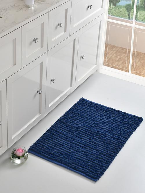 sheen decor micro chenille bobble bathmat collection, 50x80 cms, blue - 17409906 - Very Small Image - 1
