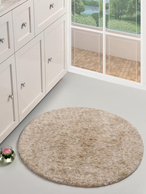 sheen decor mélange shag bathmat collection, 36 inches round,yellow - 17409913 - Very Small Image - 1