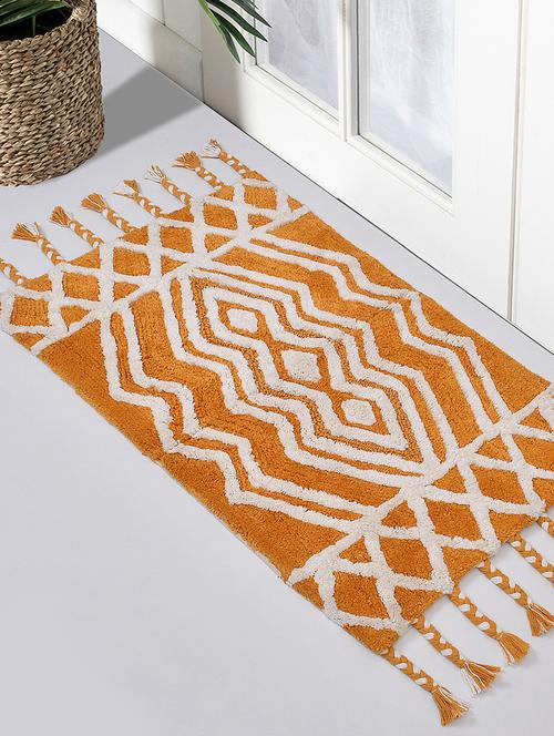 sheen decor geo multi bathmat collection, 50x80 cms, yellow - 17409922 - Very Small Image - 1
