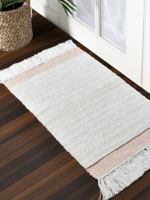 sheen decor woven band bathmat collection, 50x80 cms, pink - 17409938 - Very Small Image - 1