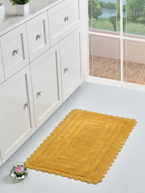 sheen decor mirror reversible bathmat collection, 50x80 cms, yellow - 17409952 - Very Small Image - 1