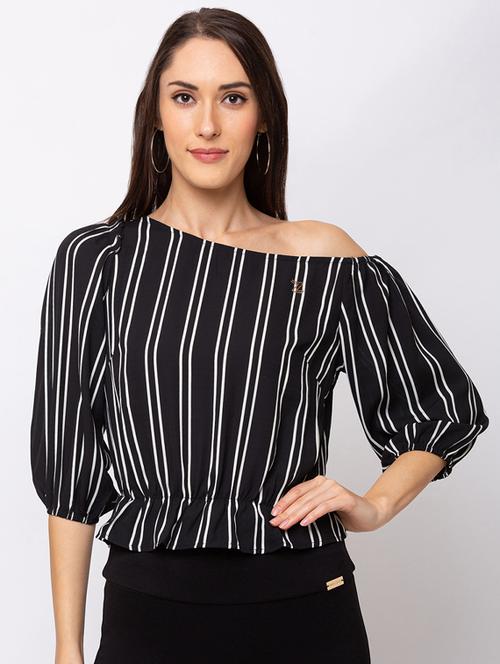 boat neck striped top  - 17410131 - Very Small Image - 1