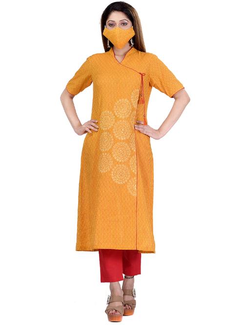 women's angrakha kurta - 17411392 - Very Small Image - 1