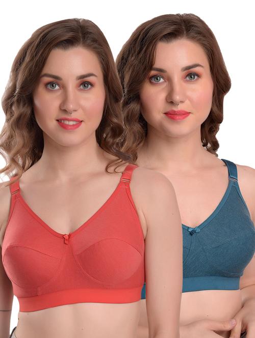 set of 2 solid minimizer bra - 17411665 - Very Small Image - 1