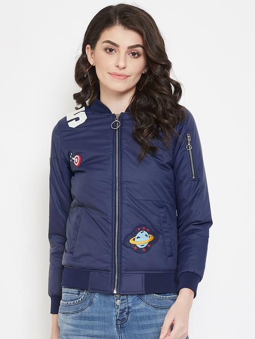 quirky patch bomber jacket  - 17413488 - Very Small Image - 1
