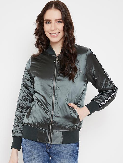 contrast taped bomber jacket  - 17413501 - Very Small Image - 1
