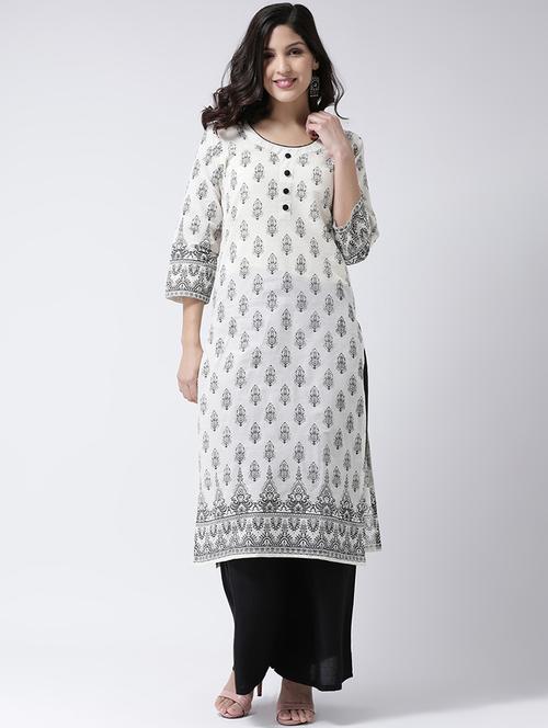printed kurta palazzo set - 17413555 - Very Small Image - 1