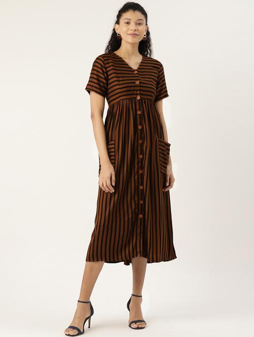 women's  striped dress - 17413920 - Very Small Image - 1