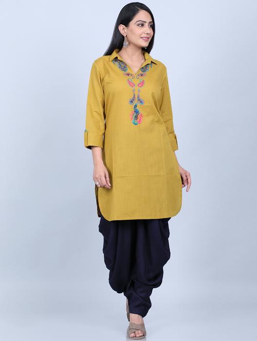 embroidered kurta salwar set  - 17413948 - Very Small Image - 1