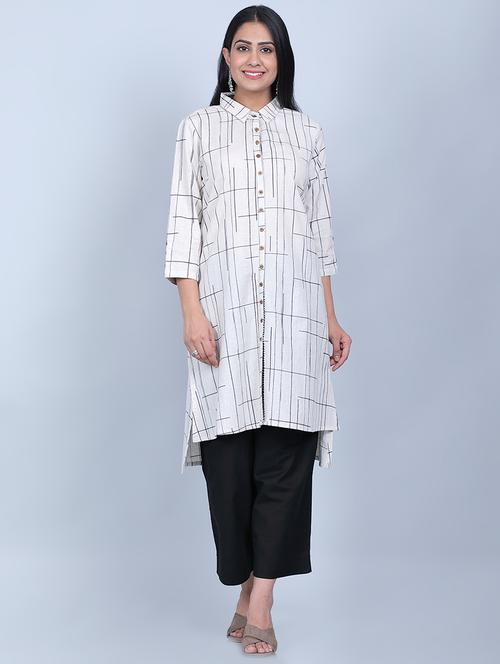 striped kurta palazzo set - 17413952 - Very Small Image - 1
