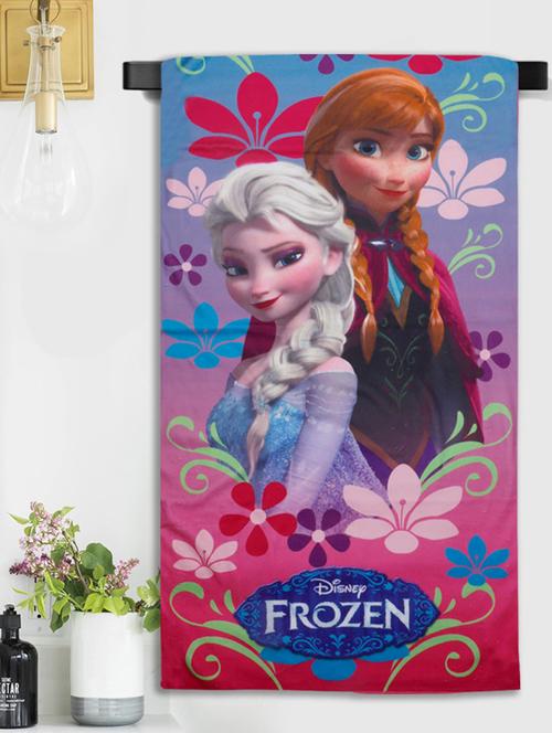  frozen pink microfiber printed bath towel for kids   - 17415064 - Very Small Image - 1